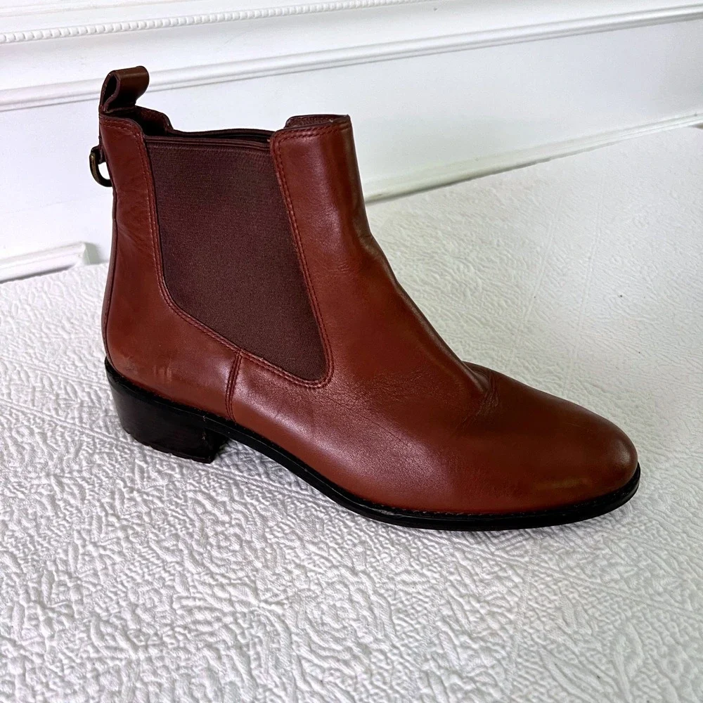 Cole Haan Chelsea Boots 11B Womens Waterproof Leather Brown W00220 Grand.OS